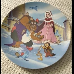 Disney Beauty and the Beast Decorative Plates x 2